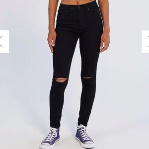 Black BDG high rise ripped skinny jeans